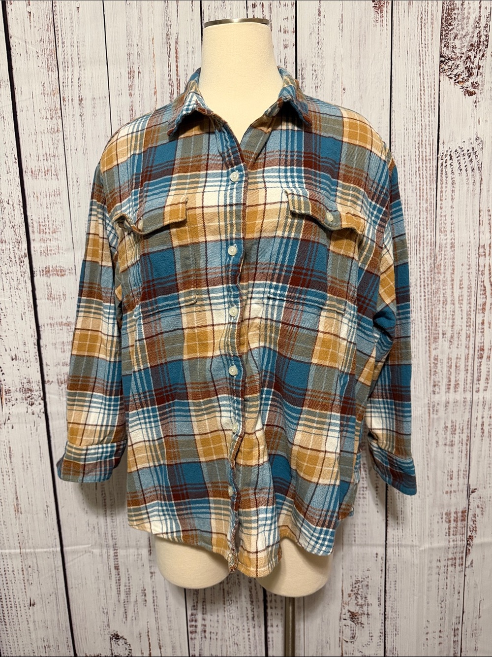 Old Navy Plaid Button-Down Shirt - Boyfriend Shirt